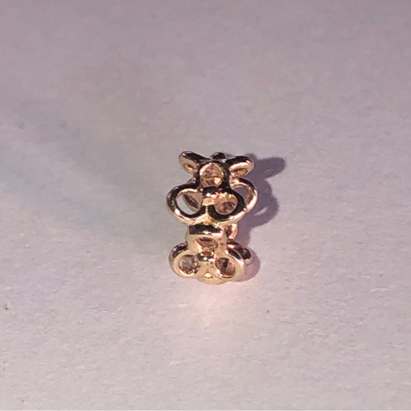 Pandora Solid 14k Trinity Spacer Charm 585 Ale - Picture 4 of 6